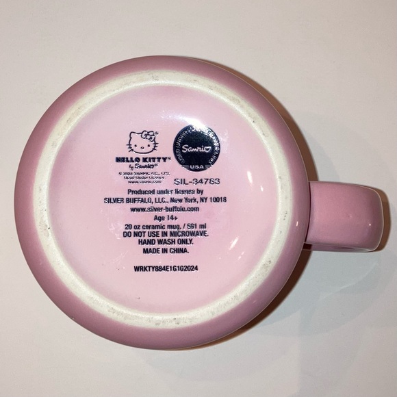 Hello Kitty Valentines Day Pastel Pink Ceramic Mug Sanrio Kawaii Cat Cup Gift - Picture 7 of 13